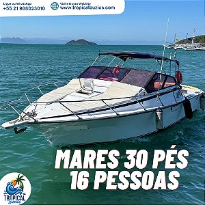 06 HORAS - 30 pés Mares - até 16 Pessoas