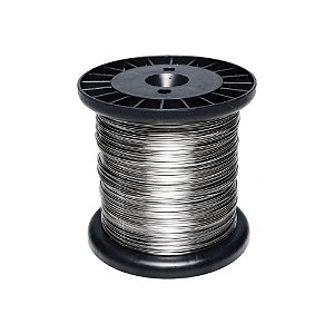 Fio de aço inox 0,90mm p/ cerca elétrica - rolo 150m