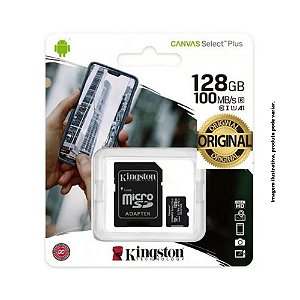 Cartao de Memoria Micro SD 128GB Classe 10 Kingston