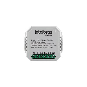 Minicontrolador Smart Wi-Fi 2 canais Intelbras EWS 222