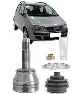 JUNTA HOMOCINÉTICA HOMOCINÉTICO IDEA 1.4 8V FIRE 03 04 05 06 07 08 09 10 11 12 13 SEM ABS DENTES EXTERNO 21 INTERNO 22 VT5151