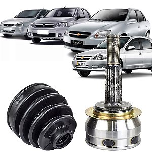 JUNTA HOMOCINÉTICA HOMOCINÉTICO CORSA CELTA MONTANA PRISMA 1.0/1.4/1.6 8V 94 95 96 97 98 99 00 01 02 03 04 05 06 07 08 09 10 11 12 13 DENTES EXTERNO 22 INTERNO 28 VT5012 (EIXO GKN)