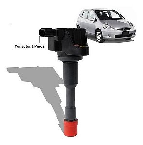 BOBINA IGNIÇÃO FIT 1.4 01/10 8V TRASEIRA FIXAÇÃO LATERAL 01 02 03 04 05 06 07 08 09 10 "IMPORT" EBI7012/AT0285/BI0027MM