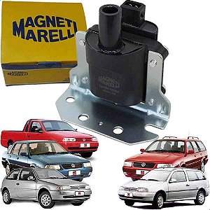 BOBINA IGNIÇÃO GOL PARATI SAVEIRO 96/02 G2/G3 1.0/1.6/1.8 SANTANA QUANTUM 92/06 1.8/2.0 96 97 98 99 00 01 02 03 04 05 06 (2 TERMINAIS) F000ZS0105/BI0016MM