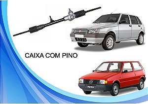 CAIXA DIREÇÃO MECÂNICA UNO/FIORINO/ELBA 93 94 95 96 97 98 99 00 01 02 03 04 05 06 07 08 09 10 11 COM PINO AMD23433/CXX010