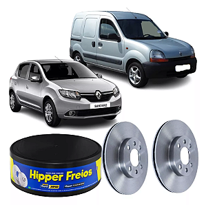DISCO FREIO DIANTEIRO VENTILADO Clio Kangoo Megane R19 Sandero Twingo 1.2/1.6/1.8/2.0 16v 95 96 97 98 99 00 01 02 03 04 05 06 07 08 09 10 11 12 13 14 15 16 HF653 VALOR UNITÁRIO (COMPRE 2 PEÇAS)
