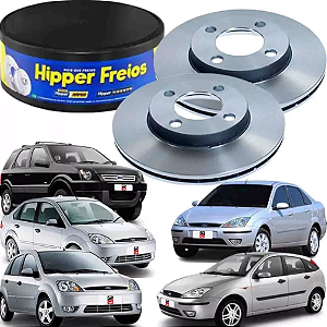 DISCO FREIO DIANTEIRO VENTILADO EcoSport Fiesta Sedan Focus 1.0/1.6/1.8/2.0 00 01 02 03 04 05 06 07 08 09 10 11 12 13 14 HF18B VALOR UNITÁRIO (COMPRE 2 PEÇAS)