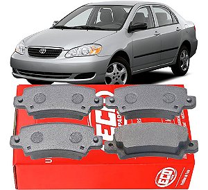 PASTILHA FREIO TOYOTA COROLLA COROLLA FIELDER 1.6/1.8 16V XEI SE-G XLI 02/08 03 04 05 06 07 08 ECO1210/SYL1386/N1319