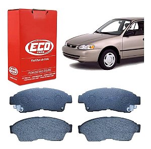 PASTILHA FREIO TOYOTA COROLLA 92/02 1.8 16V XLI/XE/SE-G CAMRY SW/XLE 91/01 CORONA 92/99 RAV 4 2.0 16V 91 92 93 94 95 96 97 98 99 00 01 02 ECO1208/SYL1382/N841