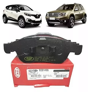 PASTILHA FREIO CAPTUR 2.0 16V 17/ DUSTER OROCH 2.0 16V 11/ FLUENCE 1.6/2.0 11/ NOVO SANDERO 2.0 15/23 11 12 13 14 15 16 17 18 19 20 21 22 23 ECO1495/SYL1359/N453
