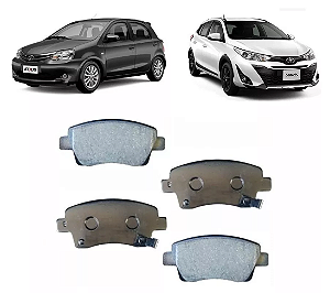 PASTILHA FREIO ETIOS YARIS 1.3/1.5 16V 13 14 15 16 17 18 19 20 21 ECO1528/SYL4380/N-1483