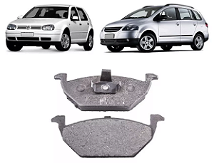 PASTILHA FREIO A3 1.6/1.8 16V 02 03 04 05  GOLF SPACEFOX 1.6/2.0 02 03 04 05 06 07 08 09 10 8V ECO1036/SYL1047/N-262