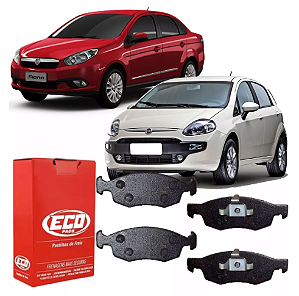 PASTILHA FREIO ARGO CRONOS DOBLO GRAND SIENA FIORINO PULSE PUNTO STRADA 1.0/1.3/1.4/1.6/1.8 8V/16V 07 08 09 10 11 12 13 14 15 16 17 18 19 20 21 22 23 ECO1546/SYL2187/N-547
