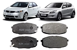 PASTILHA FREIO DIANTEIRA i30 2.0 16V CERATO 1.6/2.0 16V 09 10 11 12 13 CARENS 1.6/1.8/2.0 02 03 04 05 06 07 08 09 10 11 12 13 ECO1428/SYL2374/N-1247