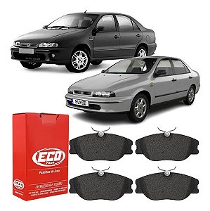 PASTILHA FREIO ALFA ROMEO 155 FIAT MAREA 2.4 20V 98/08 98 99 00 01 02 03 04 05 06 07 08 ECO1299/SYL1003/N607