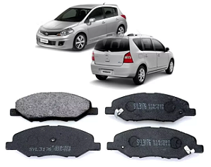 PASTILHA FREIO DIANTEIRA LIVINA TIDA 1.6/1.8 16V 06 07 08 09 10 11 12 13 14 ECO1478/SYL3176/N-1277