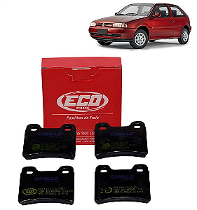 PASTILHA FREIO TRASEIRO TRASEIRA ESCORT XR3 2.0i GOL GTI LOGUS GLS PARATI POINTER GTI 1.8/2.0 8V/16V SEPHIA 1.5i/1.6i/1.8i 8V/16V 93 94 95 96 97 98 99 00 01 COM ABS ECO1043/SYL1238/N-133