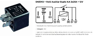RELE AUXILIAR BOMBA COMB. INJ. UNO/TEMPRA 5 PINOS DNI0113 UNID.