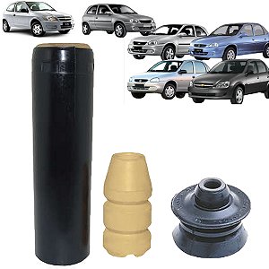 KIT AMORTECEDOR BATENTE TRASEIRO CELTA PRISMA 01/14 CORSA 94/10 CLASSIC 10/14 94 95 96 97 98 99 00 01 02 03 04 05 06 07 08 09 10 11 12 13 14 15 16 COM BATENTE "COMPLETO" KC30378/15012-4