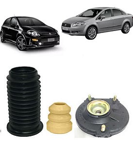 KIT AMORTECEDOR COXIM SUPORTE DIANTEIRO PUNTO LINEA 04 05 06 07 08 09 10 11 12 13 14 LADO DIREITO (PASSAGEIRO) 15107