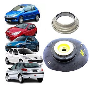 ROLAMENTO AMORTECEDOR DIANTEIRO COXIM BATENTE SUPORTE KIT PEUGEOT 206 207 99/13 99 00 01 02 03 04 05 06 07 08 09 10 11 12 13 LADO DIREITO (PASSAGEIRO)12056-3