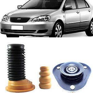 KIT AMORTECEDOR DIANTEIRO COXIM ROLAMENTO BATENTE RENAULT TOYOTA COROLLA 03/09 FIELDER 03/09 03 04 05 06 07 08 09 15243