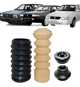 KIT BATENTE AMORTECEDOR TRASEIRO COXIM COIFA SUPORTE QUANTUM SANTANA 85/06 85 86 87 88 89 90 91 92 93 94 95 96 97 98 99 00 01 02 03 04 05 06 QUADRADO MODERNO TODOS 15251-3