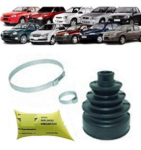 KIT COIFA HOMOCINÉTICO HOMOCINÉTICA (LADO RODA) CELTA PRISMA 01/15 CORSA 94/06 CLASSIC 10/16 94 95 96 97 98 99 00 01 02 03 04 05 06 07 08 09 10 11 12 13 14 15 16 80952