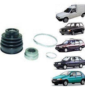 KIT COIFA HOMOCINÉTICO HOMOCINÉTICA (LADO CÂMBIO) UNO PREMIO FIORINO PRÊMIO 96/04 PALIO SIENA STRADA 1.0 96/00 96 97 98 99 00 COM ROLAMENTO 80983