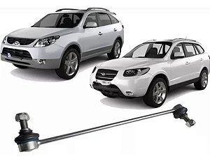 BIELETA SUSPENSÃO BARRA ESTABILIZADORA DIANTEIRA HYUNDAI SANTA FÉ 07/12 VERA CRUZ 07/12 KIA SORENTO 10/13 07 08 09 10 11 12 13 14 LADO ESQUERDO (MOTORISTA) 81696