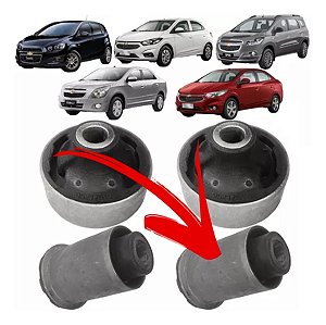 BUCHA BANDEJA SUSPENSÃO DIANTEIRA COBALT NEW PRISMA ONIX SONIC SPIN 12/22 12 13 14 15 16 17 18 19 20 21 22 82253 (MENOR) UNID.