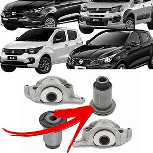 BUCHA BANDEJA SUSPENSÃO DIANTEIRA ARGO 17/23 CRONOS 18/23 DOBLO 02/18 UNO FIORINO 14/23 GRAND SIENA 12/20 MOBI 16/22 STRADA 20/ EVO 80219 UNID.