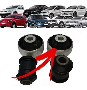 BUCHA BANDEJA SUSPENSÃO DIANTEIRA GOL SAVEIRO VOYAGE G5/G6/G7 UP 14/22 FOX CROSS SPACE 12/22 NEW BEETLE BORA AUDI A3 08 09 10 11 12 13 14 15 16 17 18 19 20 21 22 (MENOR) 80339 UNID.