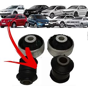 BUCHA BANDEJA SUSPENSÃO DIANTEIRA GOL SAVEIRO VOYAGE G5/G6/G7 UP 14/22 FOX CROSS SPACE 12/22 NEW BEETLE BORA AUDI A3 08 09 10 11 12 13 14 15 16 17 18 19 20 21 22 (MENOR) 80337 UNID.