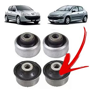 BUCHA BANDEJA SUSPENSÃO DIANTEIRA PEUGEOT 206 207 C4 04/12 PICASSO 99 00 01 02 03 04 05 06 07 08 09 10 11 12 13 14 15 (MAIOR) 80522 UNID.