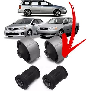 BUCHA BANDEJA SUSPENSÃO DIANTEIRA TOYOTA COROLLA FIELDER 03/20 03 04 05 06 07 08 09 10 11 12 13 14 15 16 17 18 19 20 (MAIOR) 80691 UNID.