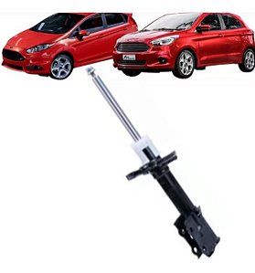 AMORTECEDOR DIANTEIRO NEW FIESTA 11/17 NOVO KA + 1.0/1.5 14/22 COM BARRA ESTABILIZADOR 11 12 13 14 15 16 17 18 19 20 21 22 LADO ESQUERDO (MOTORISTA) 25418