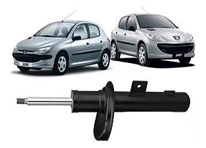 AMORTECEDOR DIANTEIRO PEUGEOT 206 207 HOGGAR 99/20 99 00 01 02 03 04 05 06 07 08 09 10 11 12 13 14 15 16 17 18 19 20  LADO ESQUERDO (MOTORISTA) 25073