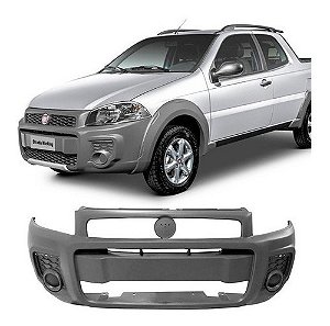 PARACHOQUE PARA-CHOQUE DIANTEIRO STRADA WORKING 14 15 16 17 18 19 20 21 22 CINZA 3492