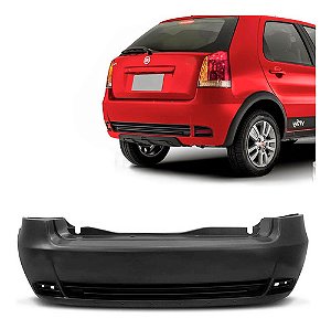 PARACHOQUE PARA-CHOQUE TRASEIRO PALIO WAY 10 11 12 13 14 15 16 COM FURO MOLDURA PRETO LISO 3446
