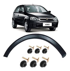 MOLDURA PARALAMA CORSA HATCH SEDAN 03 04 05 06 07 08 09 10 11 12 13 LISO LADO DIREITO (PASSAGEIRO) 174PDD