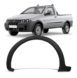 MOLDURA PARALAMA PALIO STRADA 04 05 06 07 08 09 10 11 PRETO LADO ESQUERDO (MOTORISTA) 3409