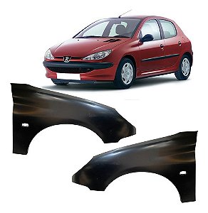 PARALAMA PEUGEOT 206 98/14 98 99 00 01 02 03 04 05 06 07 08 09 10 11 12 13 14 C/FURO LADO DIREITO (PASSAGEIRO)  5136 UNID.