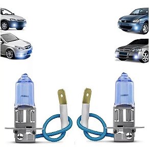 KIT LÂMPADA H3 SUPER BRANCA 12V 55W