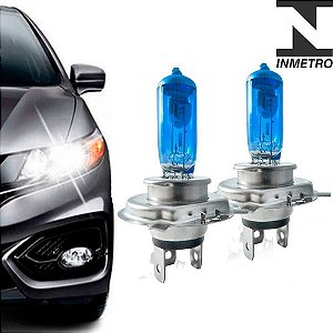 KIT LÂMPADA H4 SUPER BRANCA 12V 55W