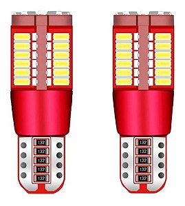 KIT Lâmpadas Led T10 Pingo pingão Com Canceller 57 Leds Premium Canbus