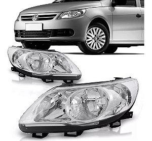 FAROL GOL VOYAGE SAVEIRO G5 08/15 08 09 10 11 12 13 14 15 DUPLO CROMO LADO ESQUERDO (MOTORISTA) 1414529