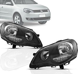 FAROL POLO 07/18 07 08 09 10 11 12 13 14 15 16 17 18 FUME LADO ESQUERDO (MOTORISTA) 1414434