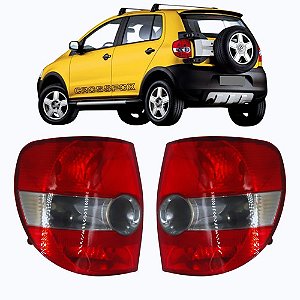 LANTERNA TRASEIRA FOX 04/10 04 05 06 07 08 09 10 11 12 LADO DIREITO (PASSAGEIRO) BICOLOR CF33565/14143077