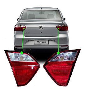 LANTERNA TRASEIRA VOYAGE 13/22 G6/G7 BICOLOR TAMPA LADO ESQUERDO (MOTORISTA) 14143069